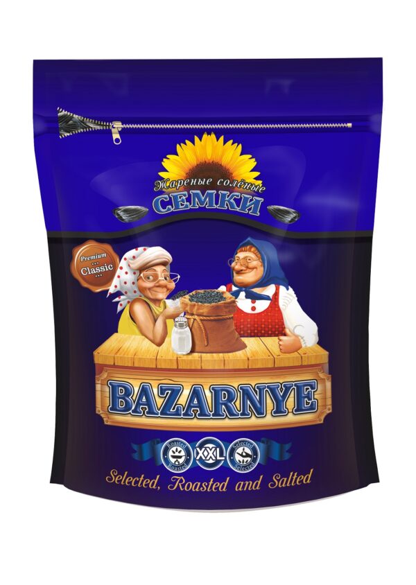 Rostade solrosfrön med salt Bazarnyje 300g*18