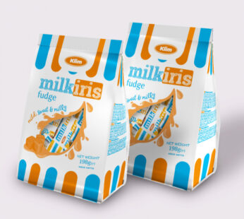 Godis Iris(toffee)med mjölk smak  Klim  200g * 25