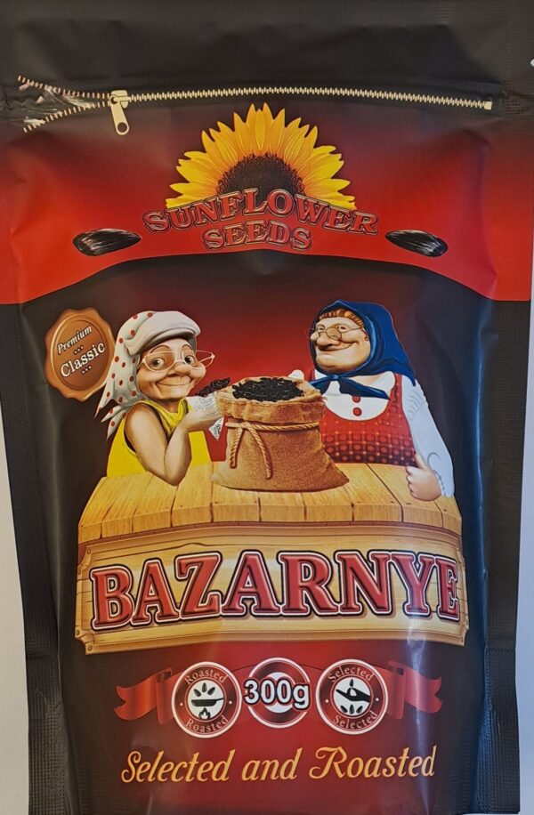 Rostade solrosfrön Bazarnyje 500g