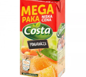 COSTA DRINK 2L ORANGE HORTEX KARTONG *6