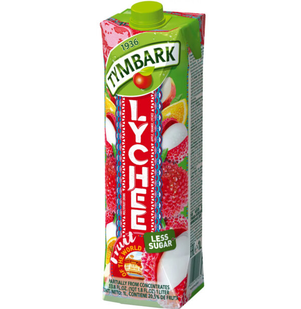 TYMBARK DRINK Fruit OF THE WORLD 1L LYCHEE-POM-JA KARTONG*12