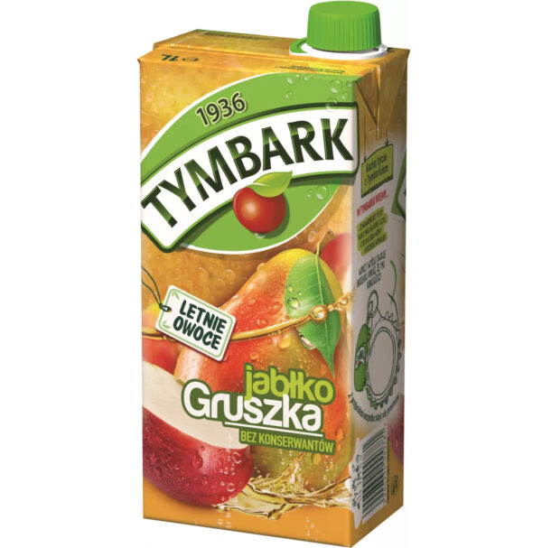 TYMBARK DRYCK 1L ÄPPEL-PÄRON KARTONG*12