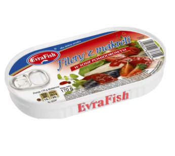 EVRAFISH MAKREEL FILET I TOMATSÅS 170G*16