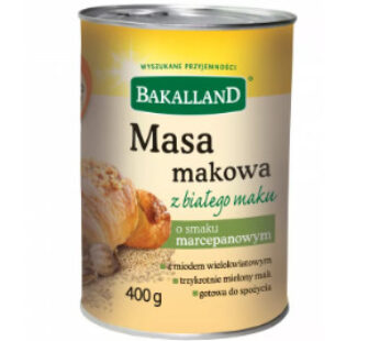 BAKALLAND VALLMÖMASSA FRÅN VITA VALMMOVALMOR 400G *6