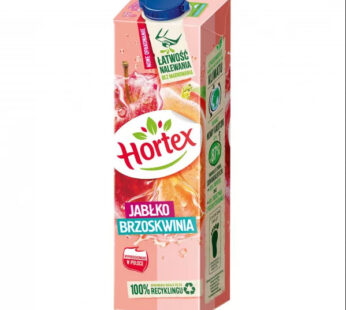 HORTEX DRINK 1L ÄPPEL-PERSIKA KARTONG*6