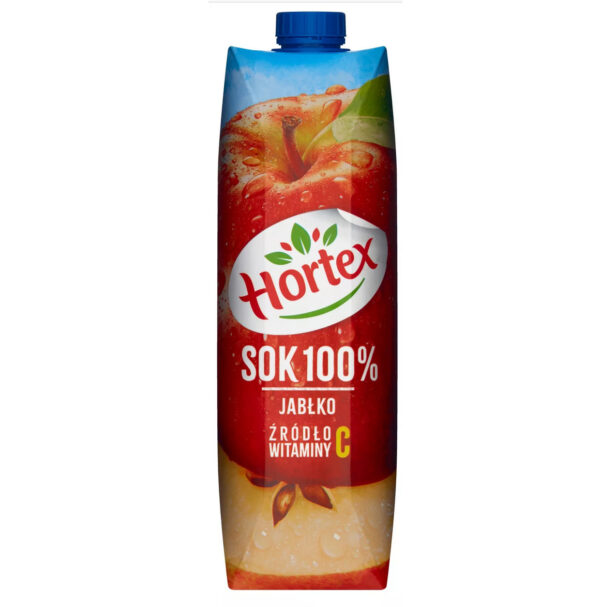 HORTEX JUICE 1L ÄPPELKARTONG*12