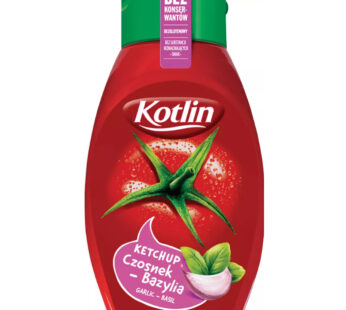 KOTLIN KETCHUP VITLÖKSBASILKA 450G MEN PLAST*6