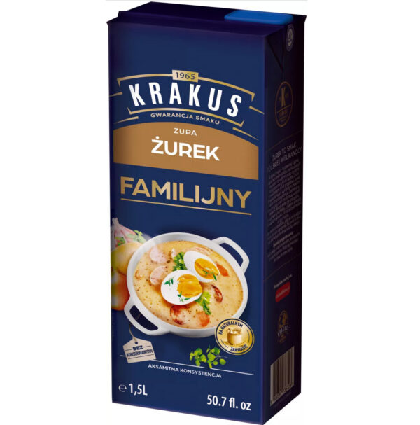 KRAKUS ZUREK FAMILIJNY SOPPA 1,5 L KARTONG*8