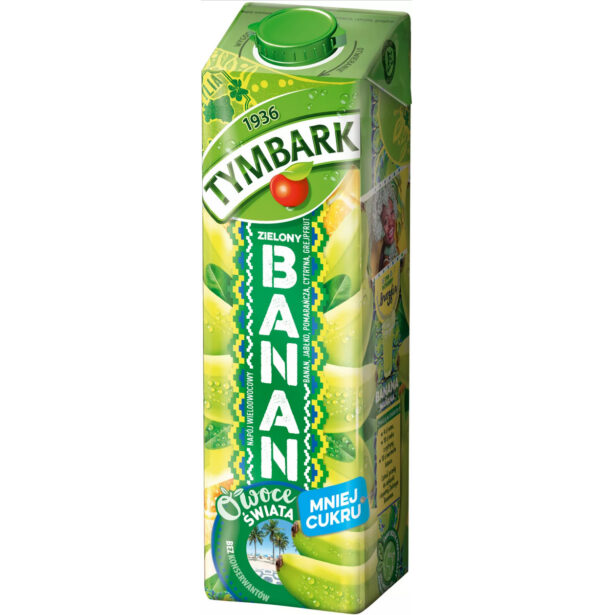 TYMBARK WORLD FRUKT DRINK 1L BANAN-JABL-POM-CITER KARTONG*12