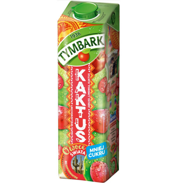 TYMBARK DRINK Fruit OF THE WORLD 1L CACTUS-LIM-APLE KARTONG*12