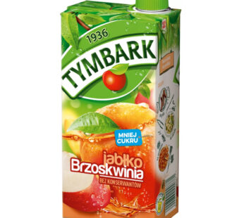 TYMBARK DRYCK 1L ÄPPEL-PERSIKA KARTONG*12