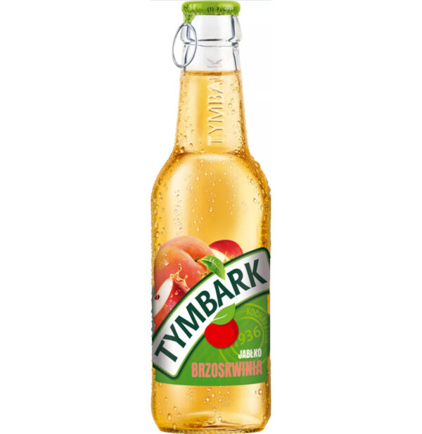 TYMBARK DRINK 250ML APPLE-PEACH NGAZ GLAS*24