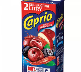 CAPRIODRYCK 2L ÄPPEL-ARONIA-KÖRSBÄR KARTONG*6