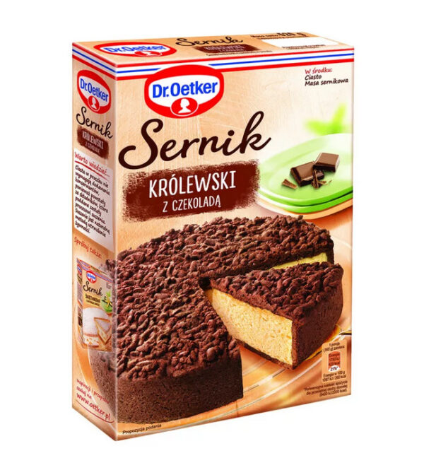 CP PULVERKAKA ROYAL OSTKAKA MED CHOKLAD 520G DR OETKER*8