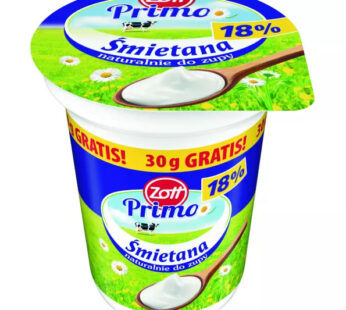 ZOTT CREAM PRIMO 18% 330G+30G GRATIS*12