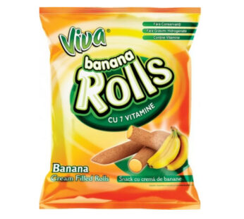 VIVA RÖR MED  BANANKRÄM 100G EUROPEAN FOOD*18