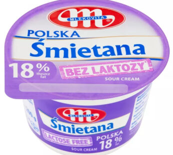 Gräddfil UTAN LAKTOS 18% 200G MLEKOVITA*12